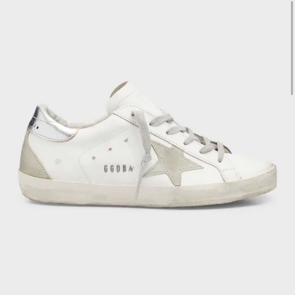 Golden Goose Super-star Mixed Leather Sneakers 45/12 - Picture 3 of 15